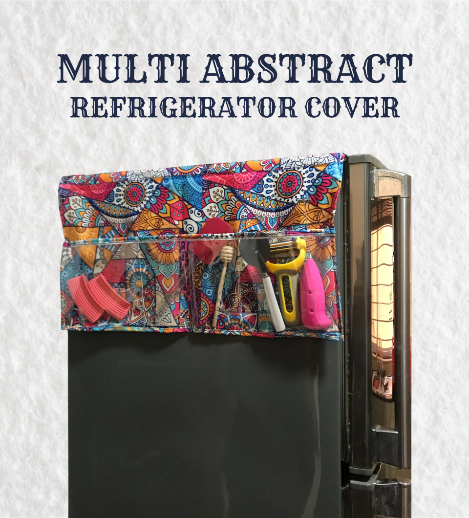 Multi Abstract Printed Kitchen Cover Set