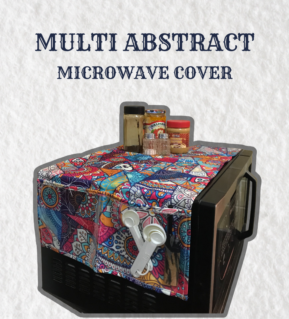Multi Abstract Printed Kitchen Cover Set