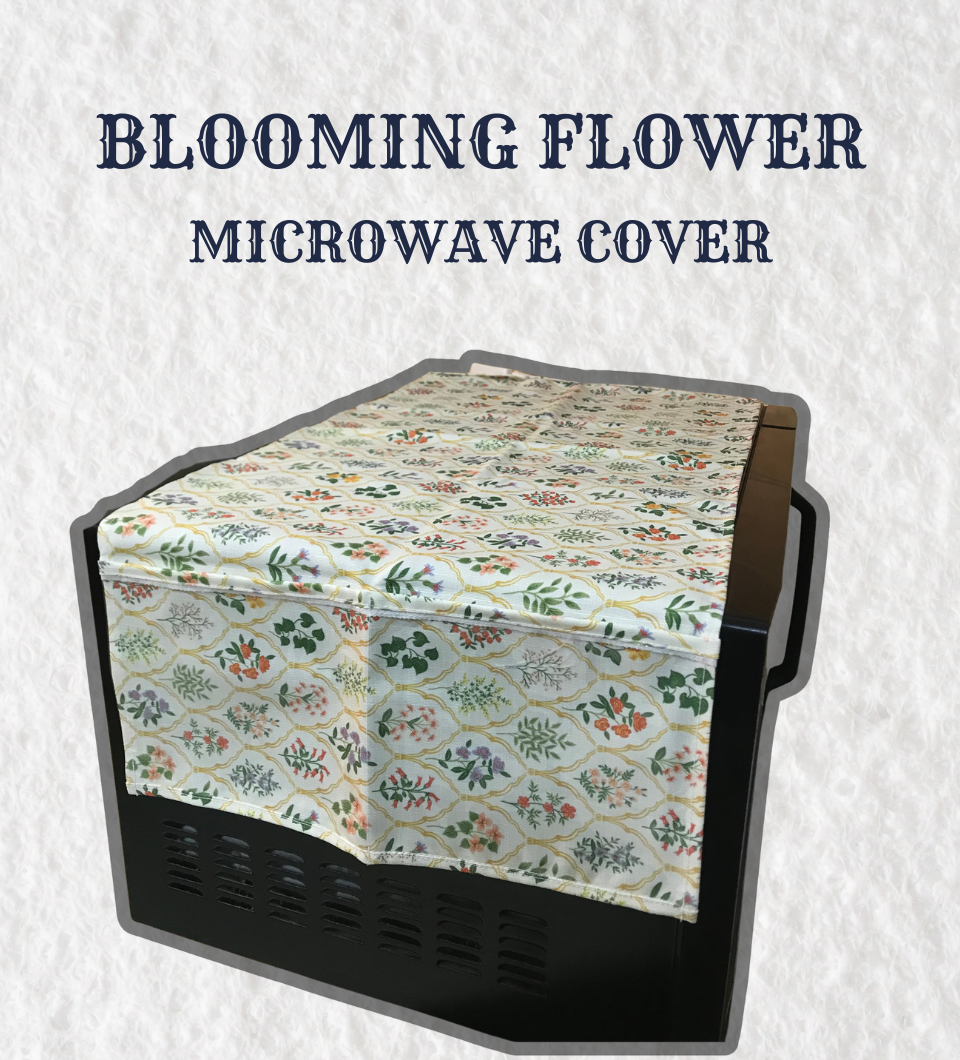 Blooming Flower Printed Kitchen Cover Set