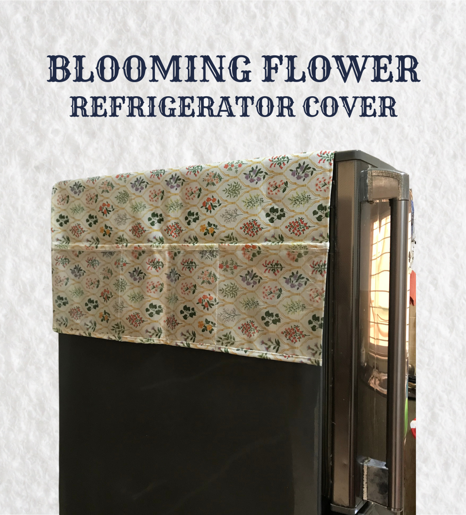 Blooming Flower Printed Kitchen Cover Set