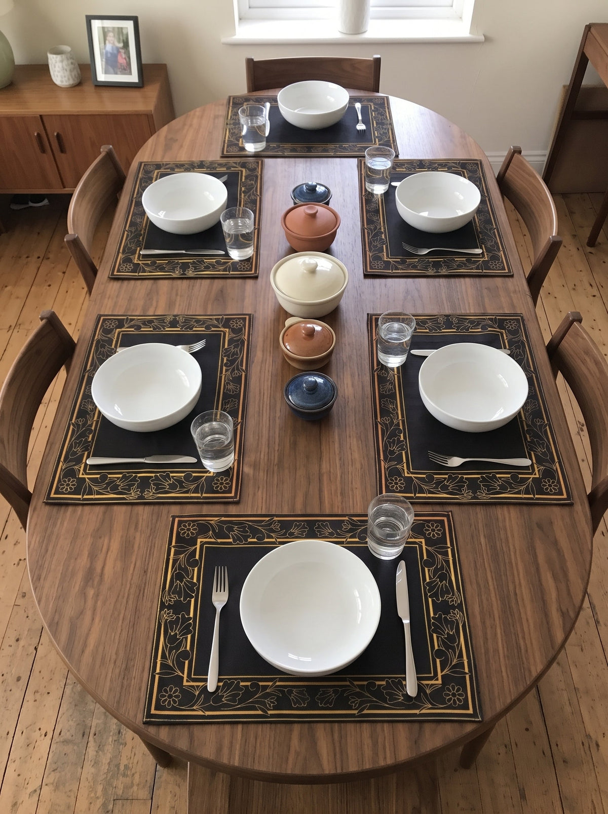 Golden Botanical - Canvas Table Mat