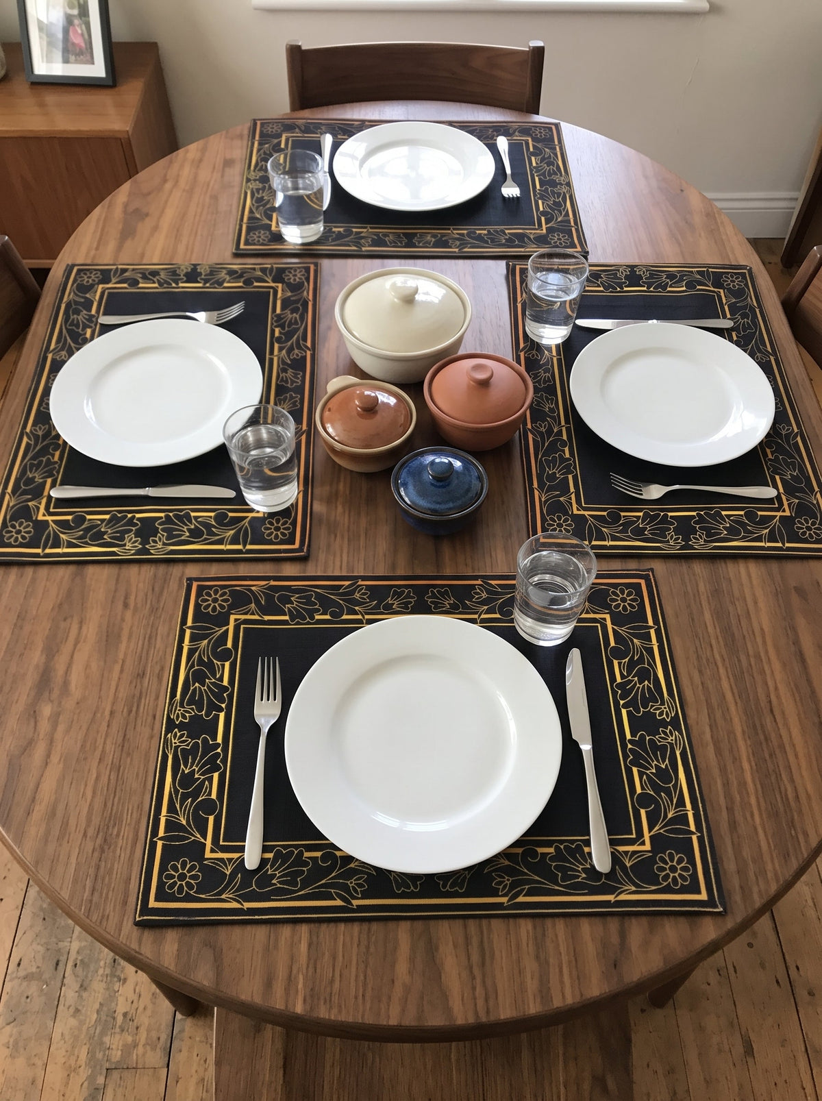 Golden Botanical - Canvas Table Mat