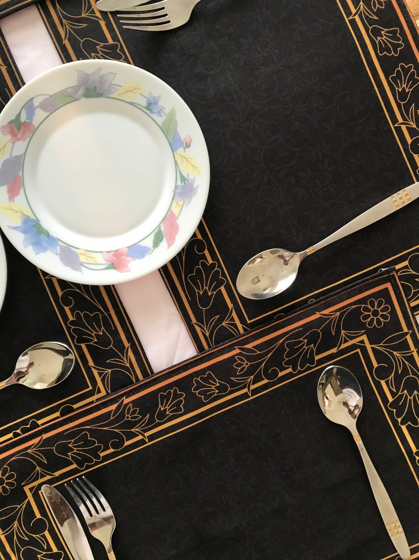 Golden Botanical - Canvas Table Mat